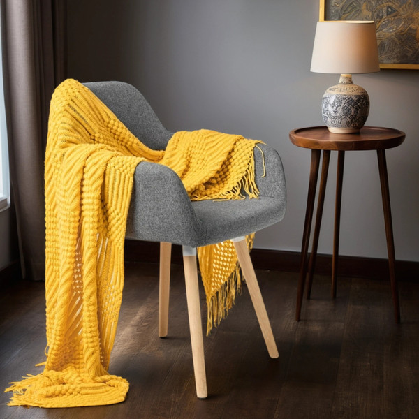 Изображение товара Плед Dalian 108545521 (горчичный)