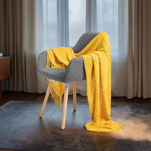 Изображение товара Плед Dalian 108545521 (горчичный)