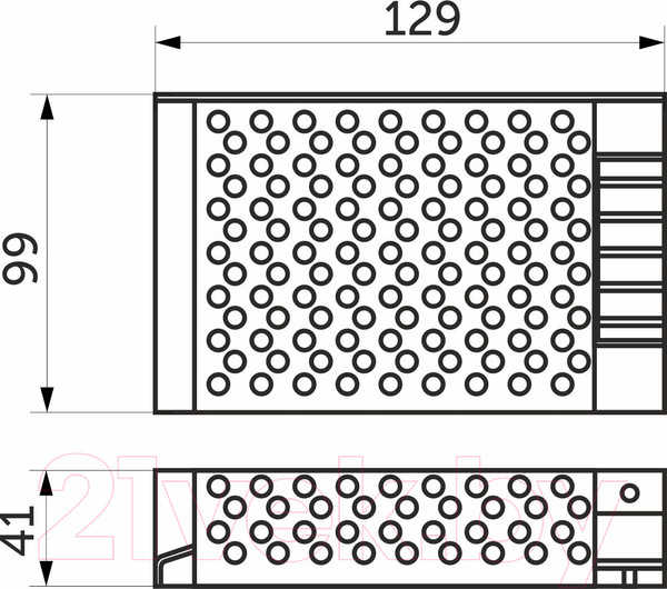 Изображение товара Адаптер для светодиодной ленты AKS Indoor 80W/12V