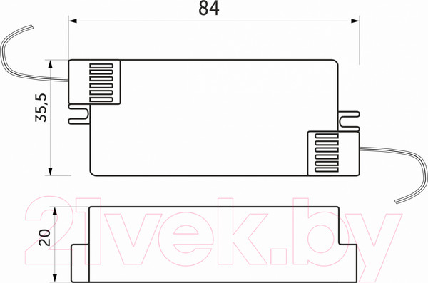 Изображение товара Адаптер для светодиодной ленты AKS Ultra 15W/12V