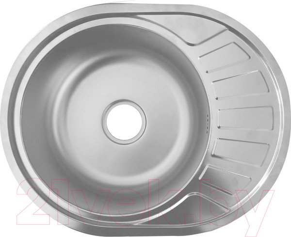 Изображение товара Мойка кухонная AKS Овальная 57x45 (матовый хром)