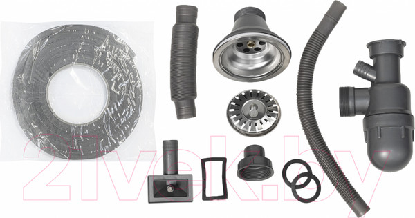 Изображение товара Мойка кухонная AKS Овальная 77x50 (декорированная)