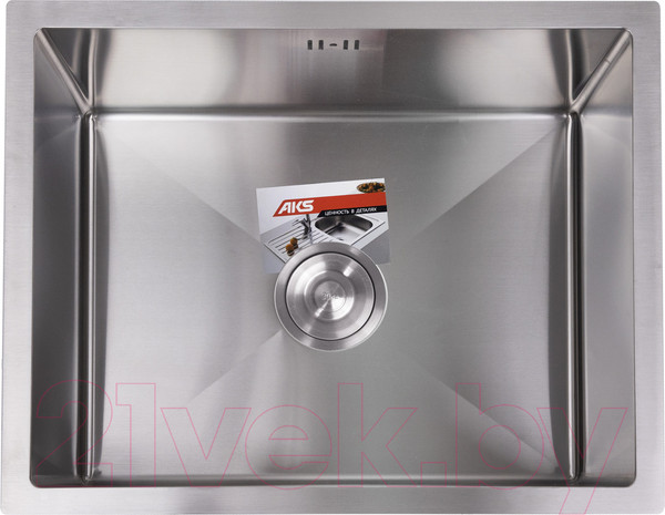 Изображение товара Мойка кухонная AKS Прямоугольная 57x46 (сатин никель)