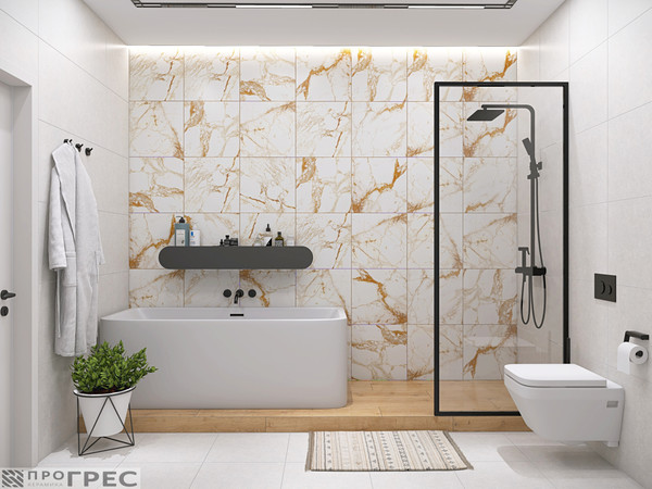 Изображение товара Плитка ProGres Breccia Romano 730091 (450x450, белый)