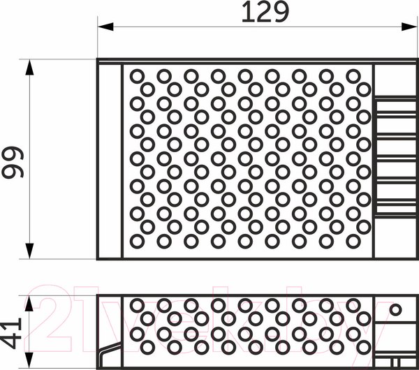 Изображение товара Адаптер для светодиодной ленты AKS Indoor 100W/12V
