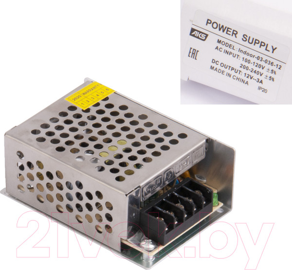 Изображение товара Адаптер для светодиодной ленты AKS Indoor 36W/12V