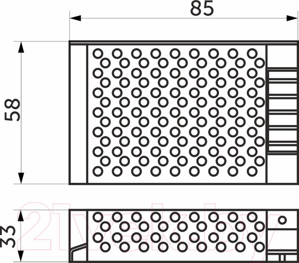 Изображение товара Адаптер для светодиодной ленты AKS Indoor 36W/12V