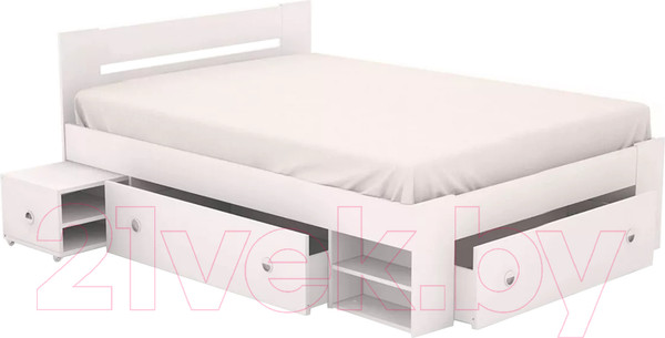 Изображение товара Каркас кровати Stolline Стелла 140 / СТЛ.132.07М (белый)