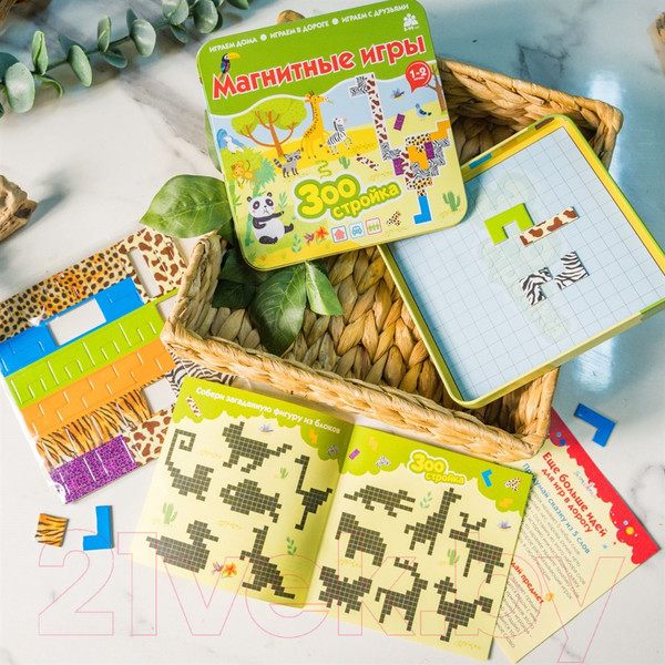 Изображение товара Развивающая игра Bumbaram Магнитная игра Зоостройка / IM-1017