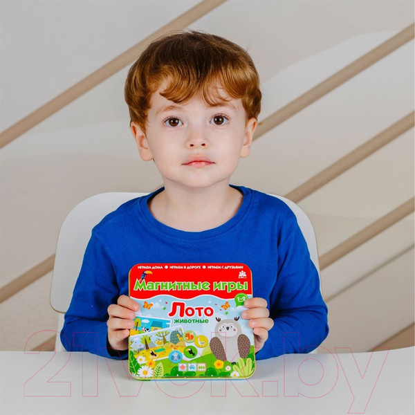 Изображение товара Развивающая игра Bumbaram Магнитная игра Лото Животные / IM-1015