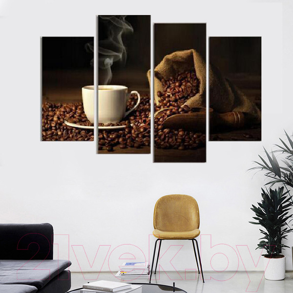 Изображение товара Картина модульная Mio Tesoro Coffee C0010838A
