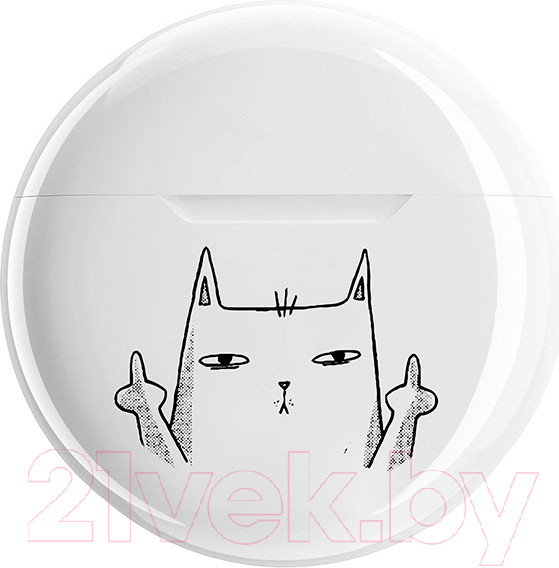 Изображение товара Беспроводные наушники Qumo TWS Vibe Back Off ВТ 0100 / Q42339 (белый)