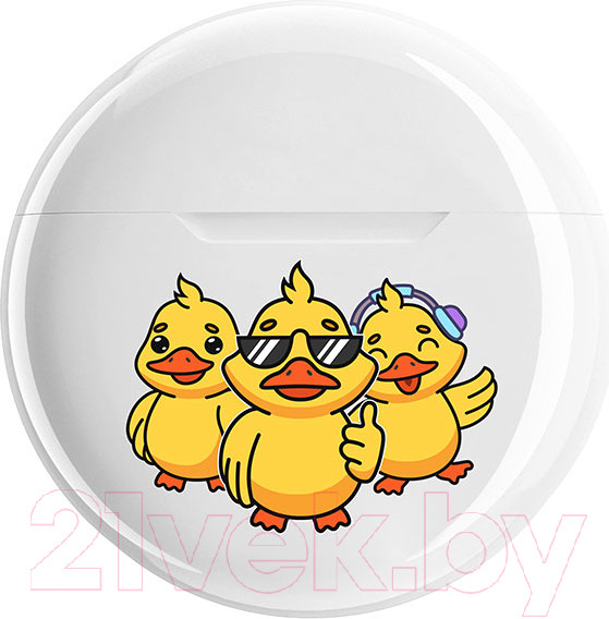 Изображение товара Беспроводные наушники Qumo TWS Vibe Ducks ВТ 0100 / Q42740 (белый)