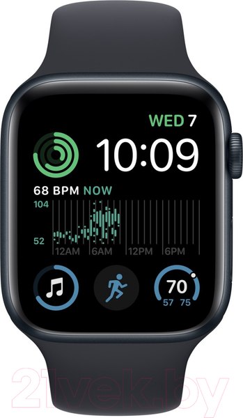 Изображение товара Умные часы Apple Watch SE 2 GPS 44mm (полуночный/ремешок S/M)