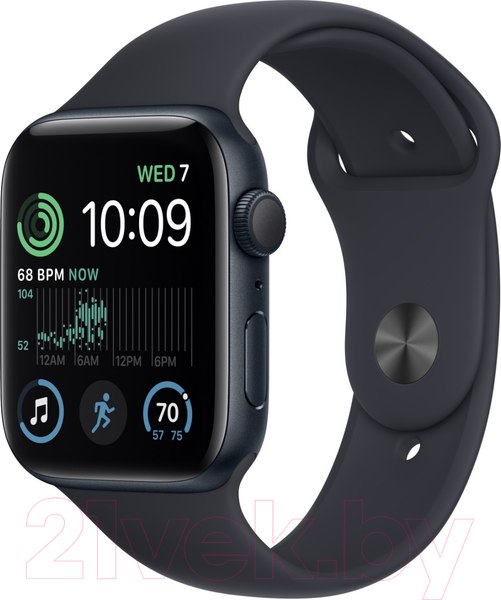 Умные часы Apple Watch SE 2 GPS 44mm (полуночный/ремешок S/M)