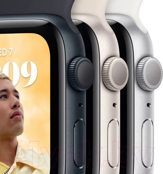 Изображение товара Умные часы Apple Watch SE 2 GPS 44mm (полуночный/ремешок S/M)