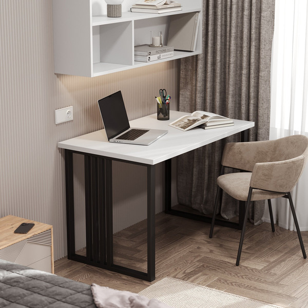 Изображение товара Письменный стол Mio Tesoro Франко 100x60 (белый/черный)