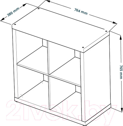 Изображение товара Стеллаж Mio Tesoro Фора 4 (дуб беленый)