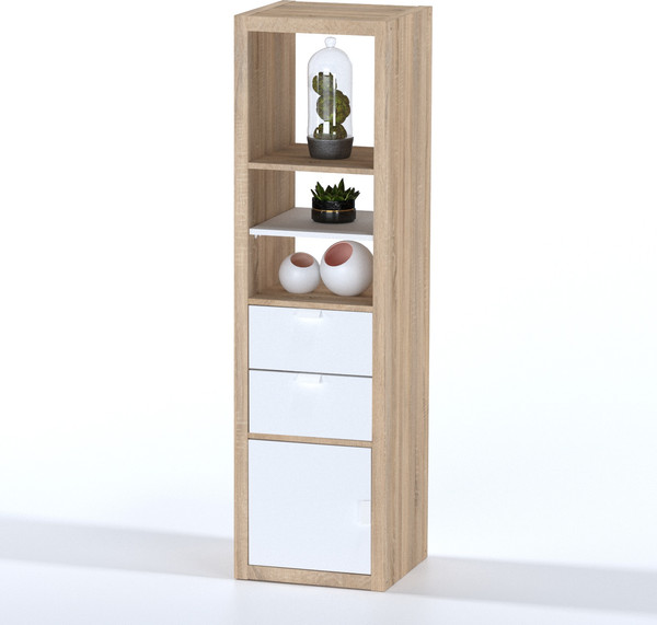 Изображение товара Стеллаж Mio Tesoro Фора 4L (дуб беленый)