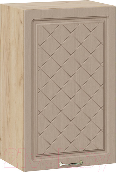 Изображение товара Шкаф навесной для кухни ТриЯ Бьянка 1В45 (дуб крафт золотой/дуб кофе)