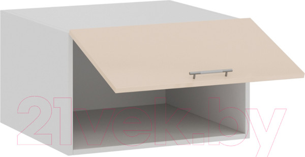 Изображение товара Шкаф навесной для кухни ТриЯ Весна 1В6ГП (белый/ваниль глянец)