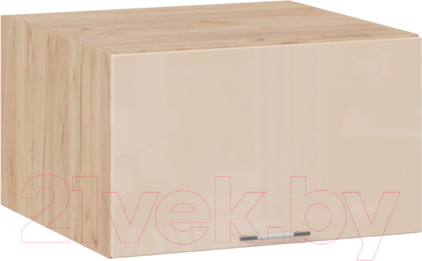 Изображение товара Шкаф навесной для кухни ТриЯ Весна 1В6ГП (дуб крафт золотой/ваниль глянец)