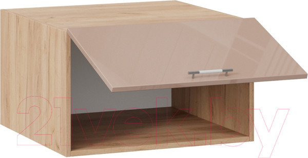 Изображение товара Шкаф навесной для кухни ТриЯ Весна 1В6ГП (дуб крафт золотой/кофе с молоком)