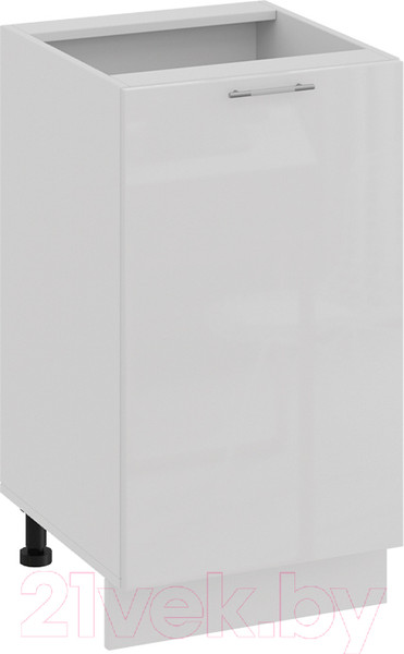 Изображение товара Шкаф-стол кухонный ТриЯ Весна 1Н45 (белый/белый глянец)