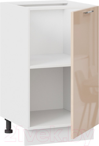 Изображение товара Шкаф-стол кухонный ТриЯ Весна 1Н45 (белый/ваниль глянец)