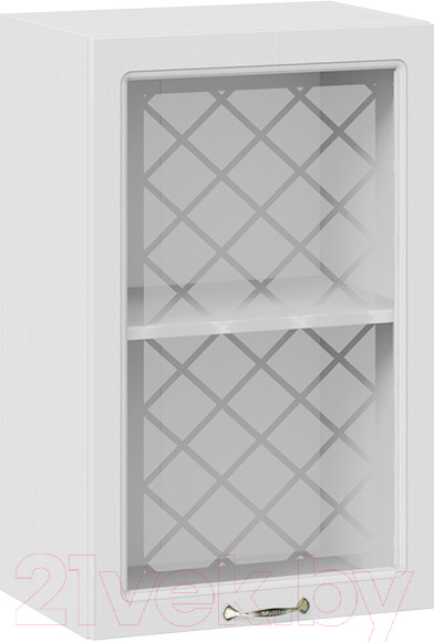 Изображение товара Шкаф навесной для кухни ТриЯ Бьянка 1В45С (белый/дуб белый)