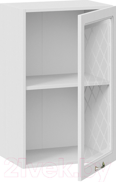 Изображение товара Шкаф навесной для кухни ТриЯ Бьянка 1В45С (белый/дуб белый)