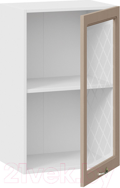 Изображение товара Шкаф навесной для кухни ТриЯ Бьянка 1В45С (белый/дуб кофе)