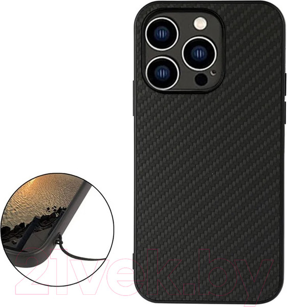 Изображение товара Чехол-накладка G-Case Для iPhone 14 Pro (черная кожа)