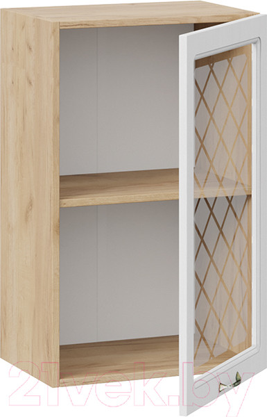Изображение товара Шкаф навесной для кухни ТриЯ Бьянка 1В45С (дуб крафт золотой/дуб белый)