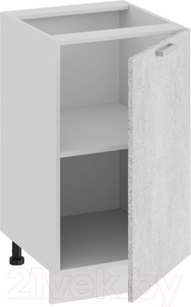 Изображение товара Шкаф-стол кухонный ТриЯ Гранита 1Н45 (белый/бетон снежный)