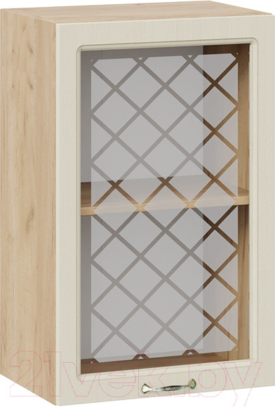 Изображение товара Шкаф навесной для кухни ТриЯ Бьянка 1В45С (дуб крафт золотой/дуб ваниль)