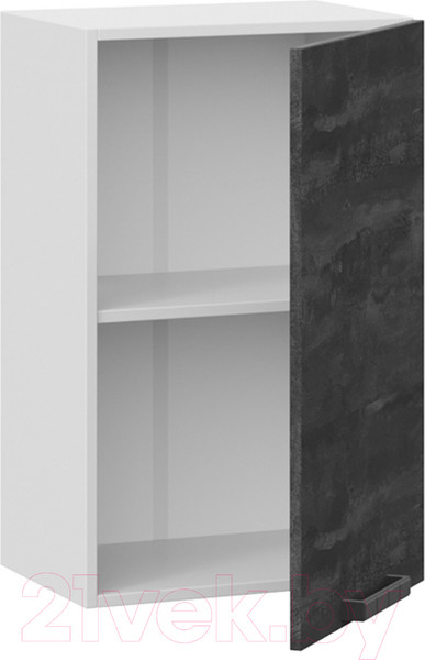 Изображение товара Шкаф навесной для кухни ТриЯ Детройт 1В45 (белый/угольный камень)