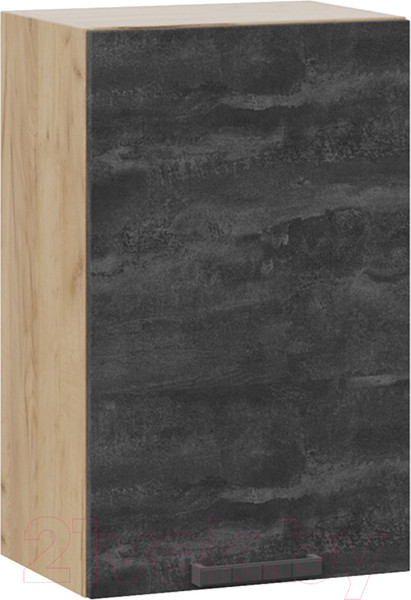Изображение товара Шкаф навесной для кухни ТриЯ Детройт 1В45 (дуб крафт золотой/угольный камень)