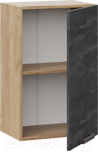 Изображение товара Шкаф навесной для кухни ТриЯ Детройт 1В45 (дуб крафт золотой/угольный камень)