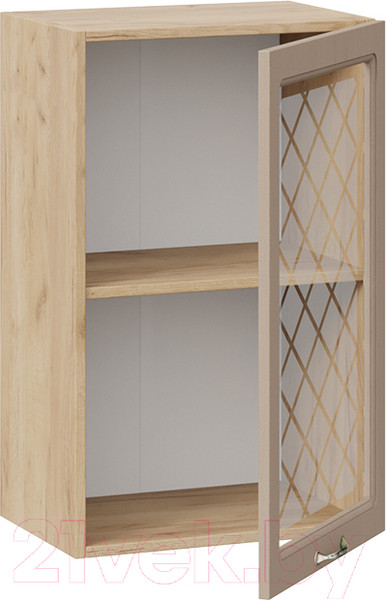 Изображение товара Шкаф навесной для кухни ТриЯ Бьянка 1В45С (дуб крафт золотой/дуб кофе)