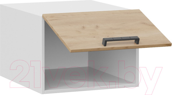 Изображение товара Шкаф навесной для кухни ТриЯ Детройт 1В5ГП (белый/дуб крафт золотой)