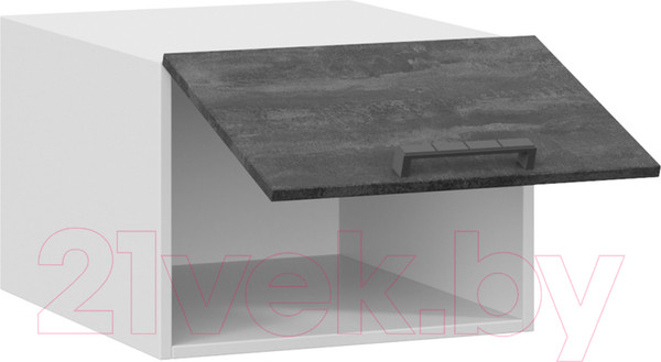 Изображение товара Шкаф навесной для кухни ТриЯ Детройт 1В5ГП (белый/угольный камень)
