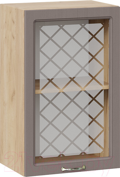 Изображение товара Шкаф навесной для кухни ТриЯ Бьянка 1В45С (дуб крафт золотой/дуб серый)