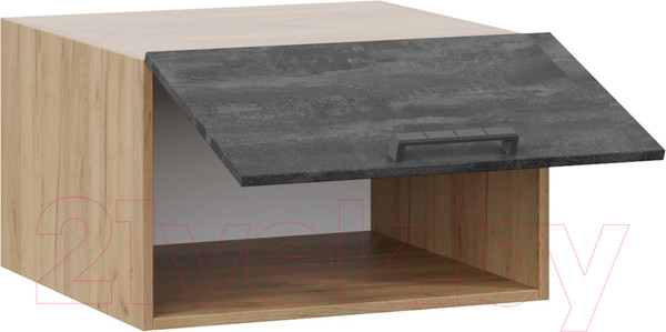 Изображение товара Шкаф навесной для кухни ТриЯ Детройт 1В6ГП (дуб крафт золотой/угольный камень)