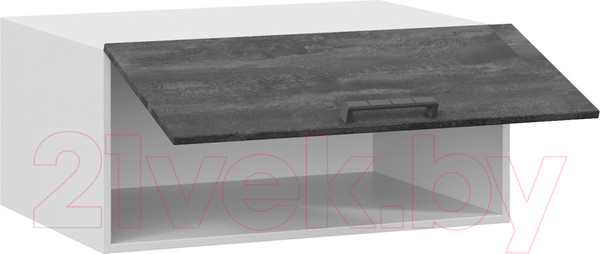 Изображение товара Шкаф навесной для кухни ТриЯ Детройт 1В8ГП (белый/угольный камень)