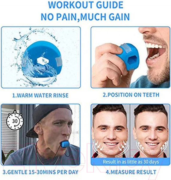 Изображение товара Тренажер для лица Beauty Sculpt TBD0539671501B (3шт, фиолетовый)