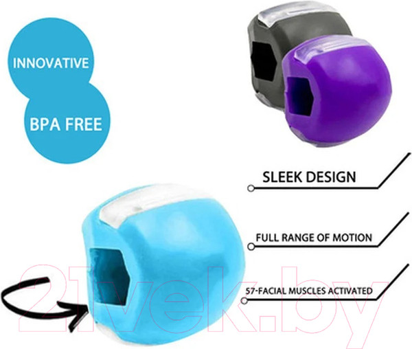 Изображение товара Тренажер для лица Beauty Sculpt TBD0539671501B (3шт, фиолетовый)