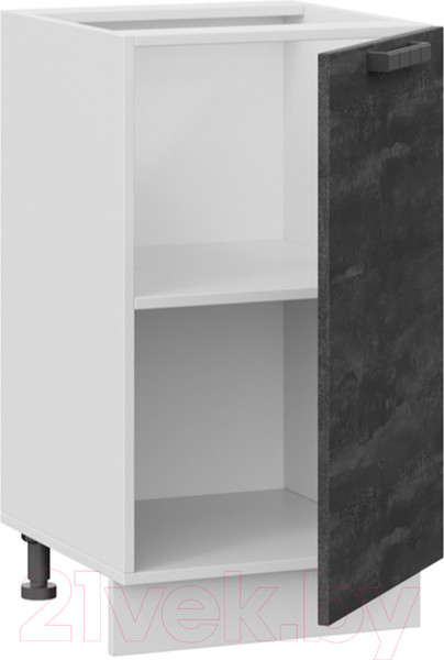 Изображение товара Шкаф-стол кухонный ТриЯ Детройт 1Н45 (белый/угольный камень)