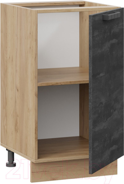 Изображение товара Шкаф-стол кухонный ТриЯ Детройт 1Н45 (дуб крафт золотой/угольный камень)