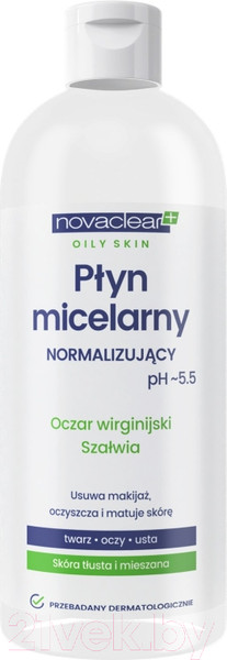 Изображение товара Мицеллярная вода Novaclear Oily Skin Нормализующая (400мл)